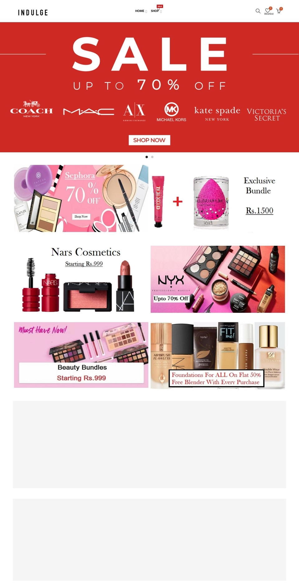 indulgecorner.com shopify website screenshot