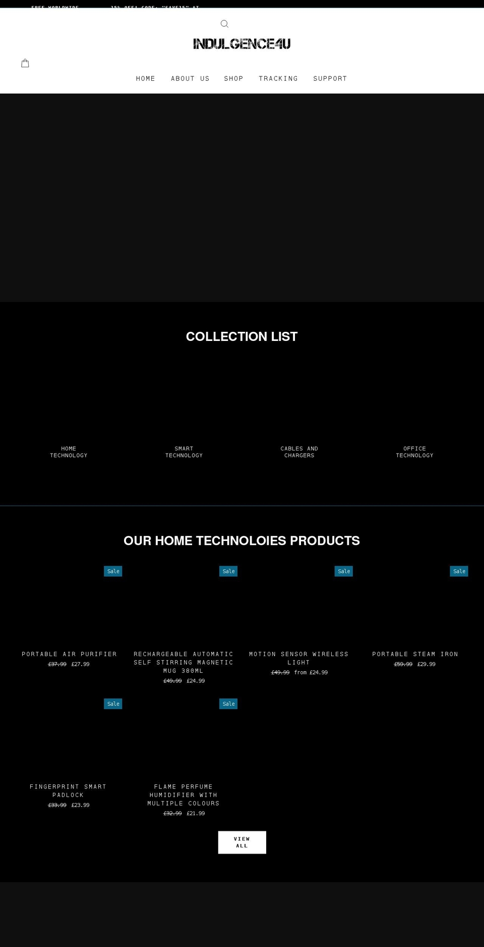 indulgence4u.com shopify website screenshot