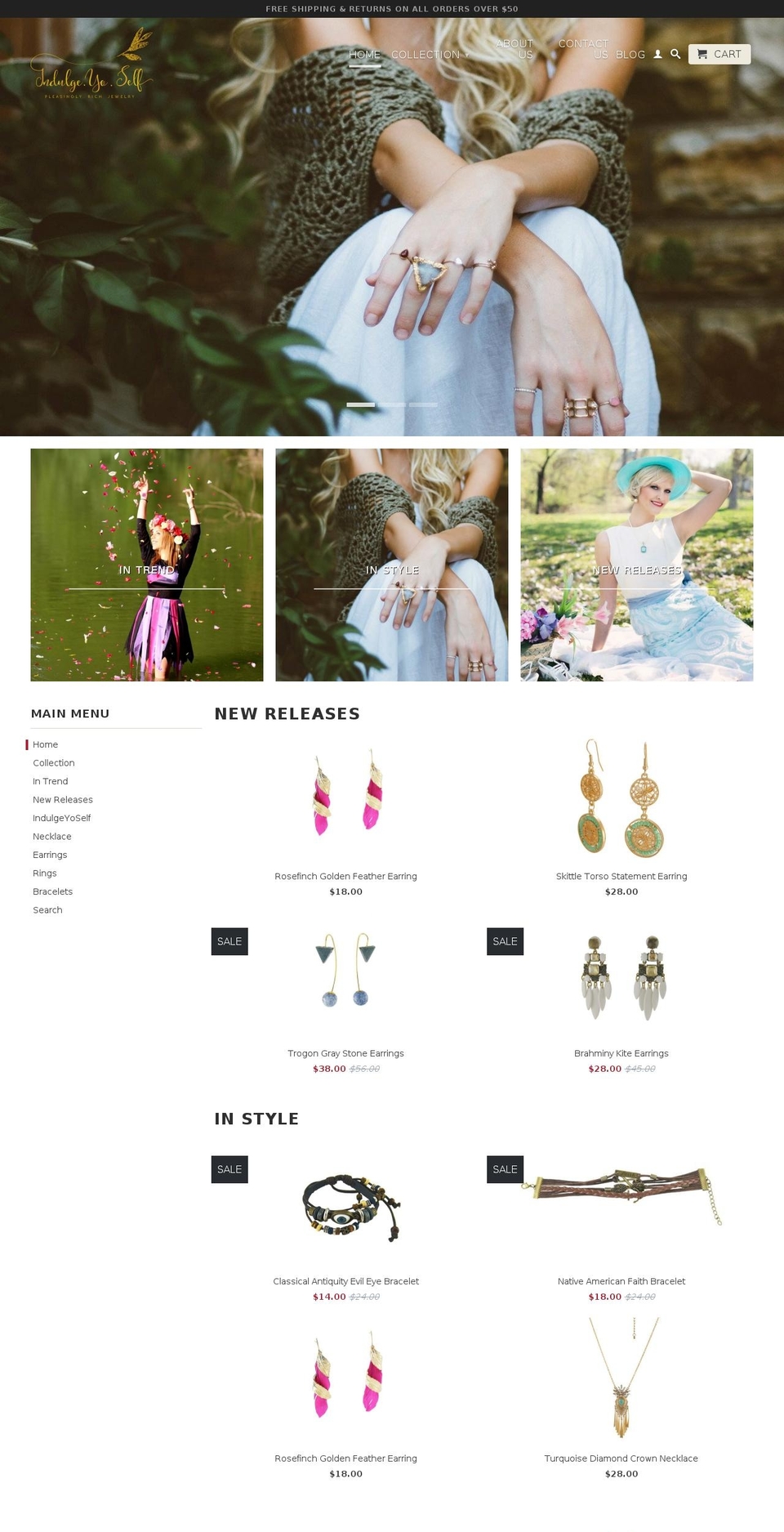 IndulgeYoSelf Shopify theme site example indulgeyoself.com