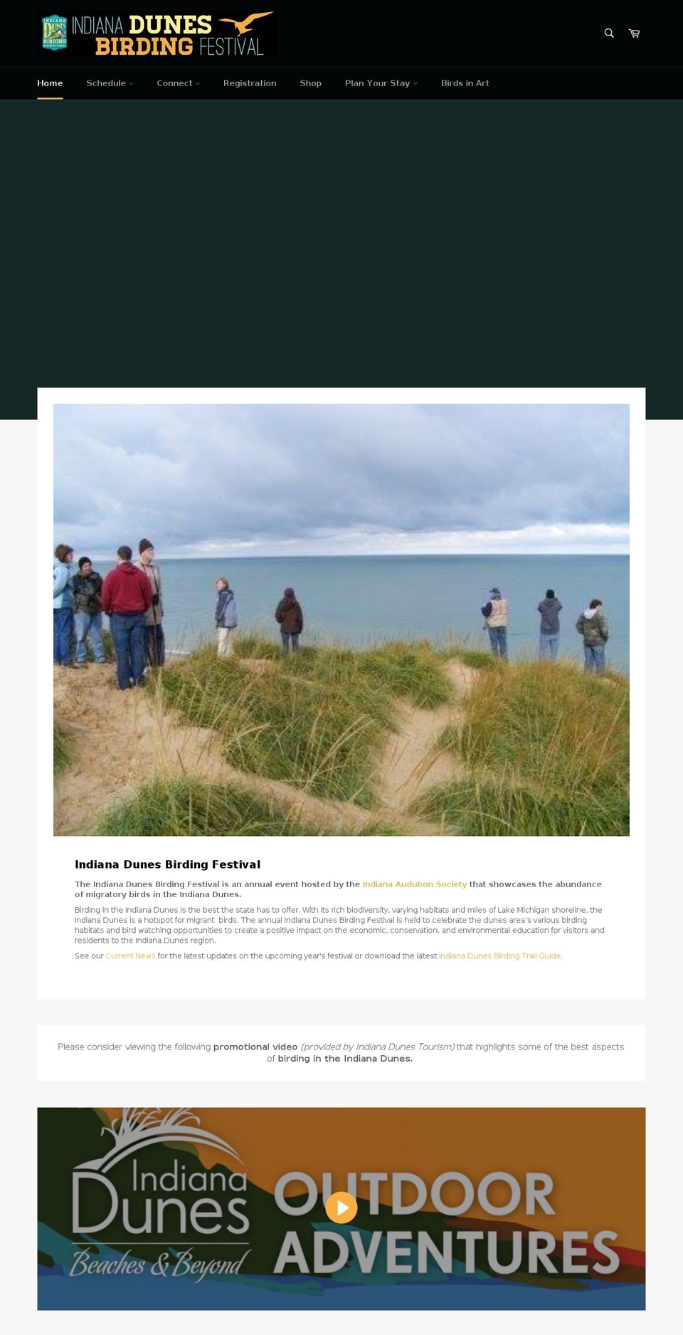 indunesbirdingfestival.com shopify website screenshot