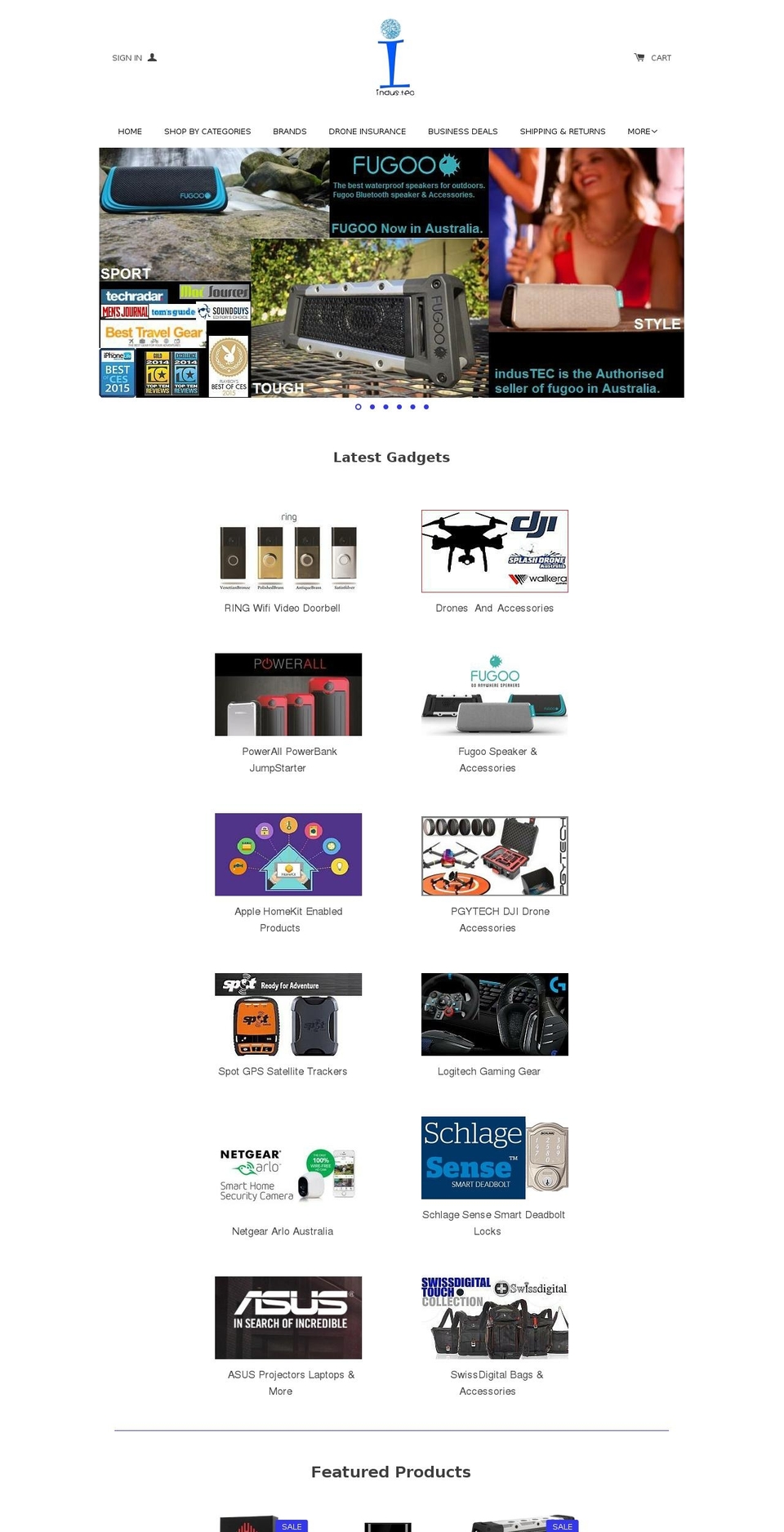 industec.com.au shopify website screenshot