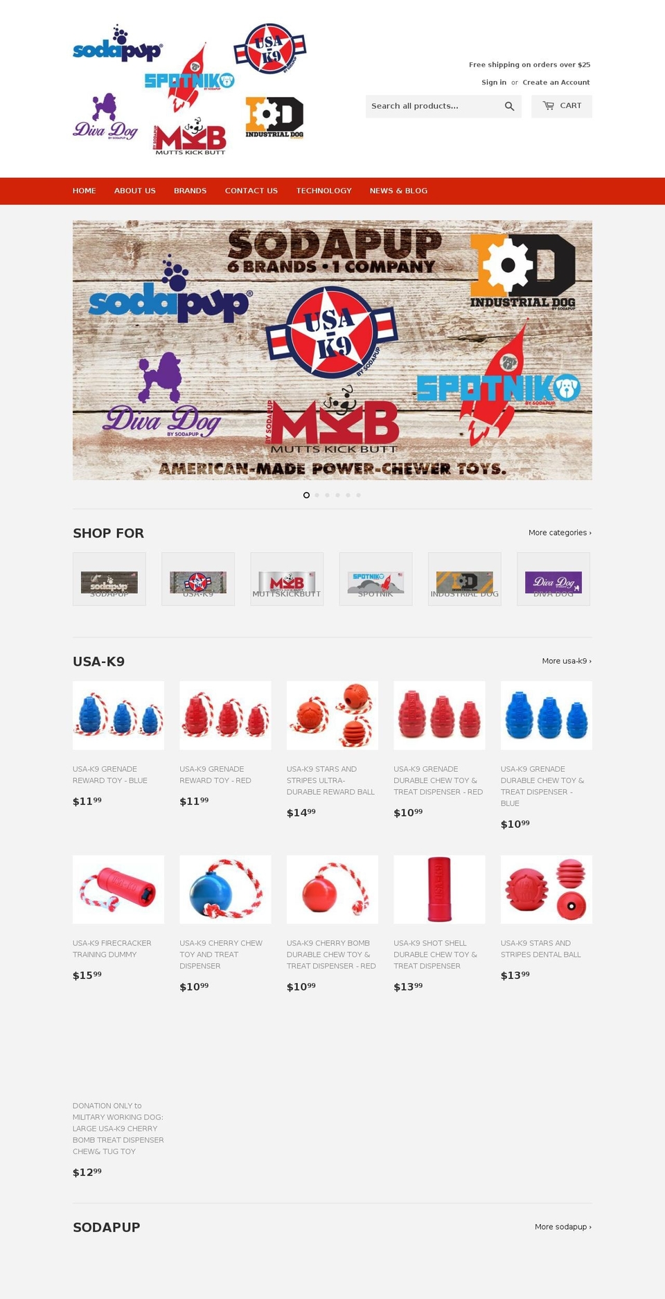 industrialdogs.com — Shopify storefront screenshot