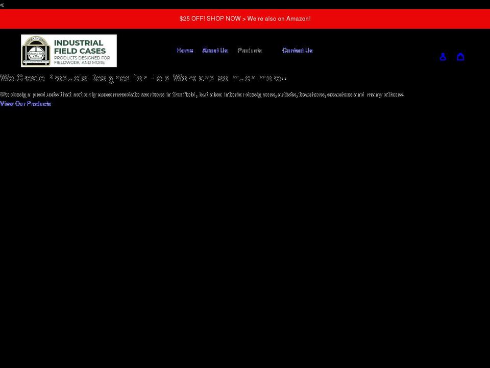 industrialfieldcases.com shopify website screenshot