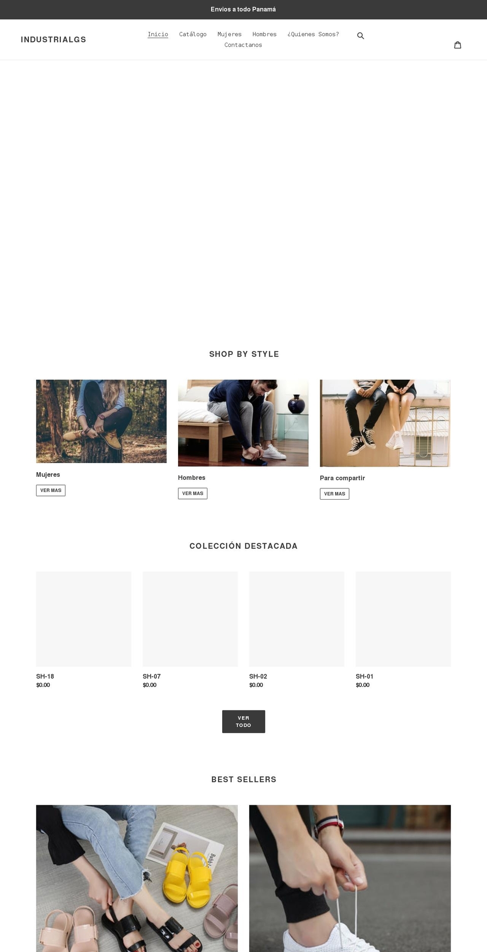 industrialgs.com shopify website screenshot