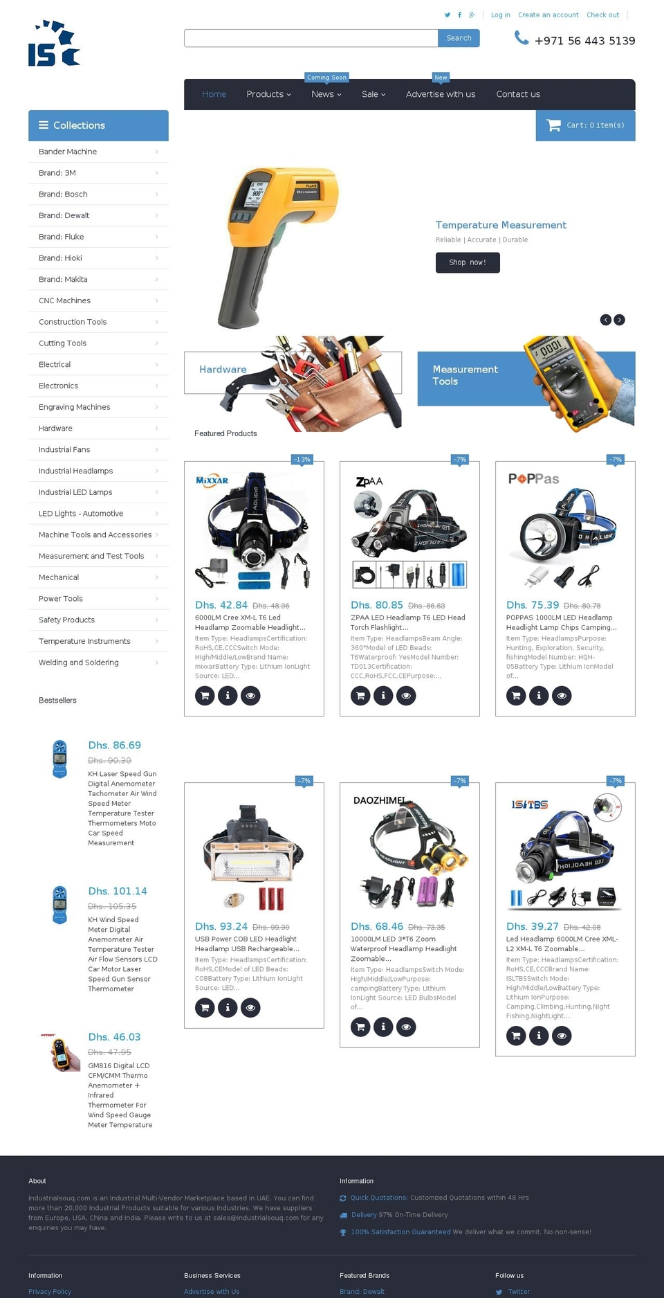 theme203 Shopify theme site example industrialsouq.com