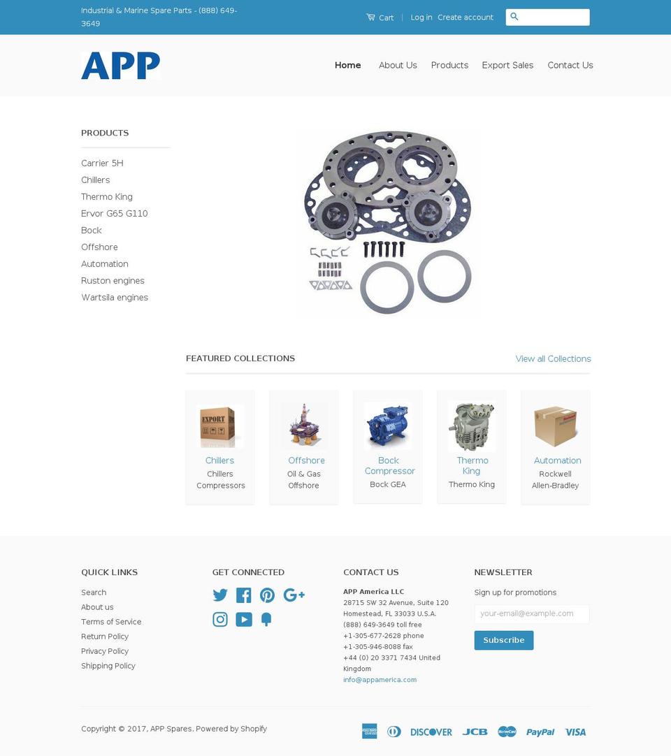classic Shopify theme site example industrialspareparts.co.uk