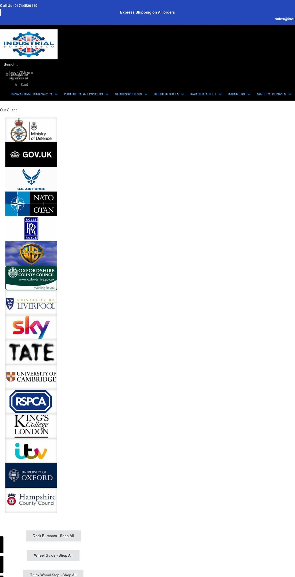 Slider-slip-not-pear Shopify theme site example industrialsuppliesco.co.uk