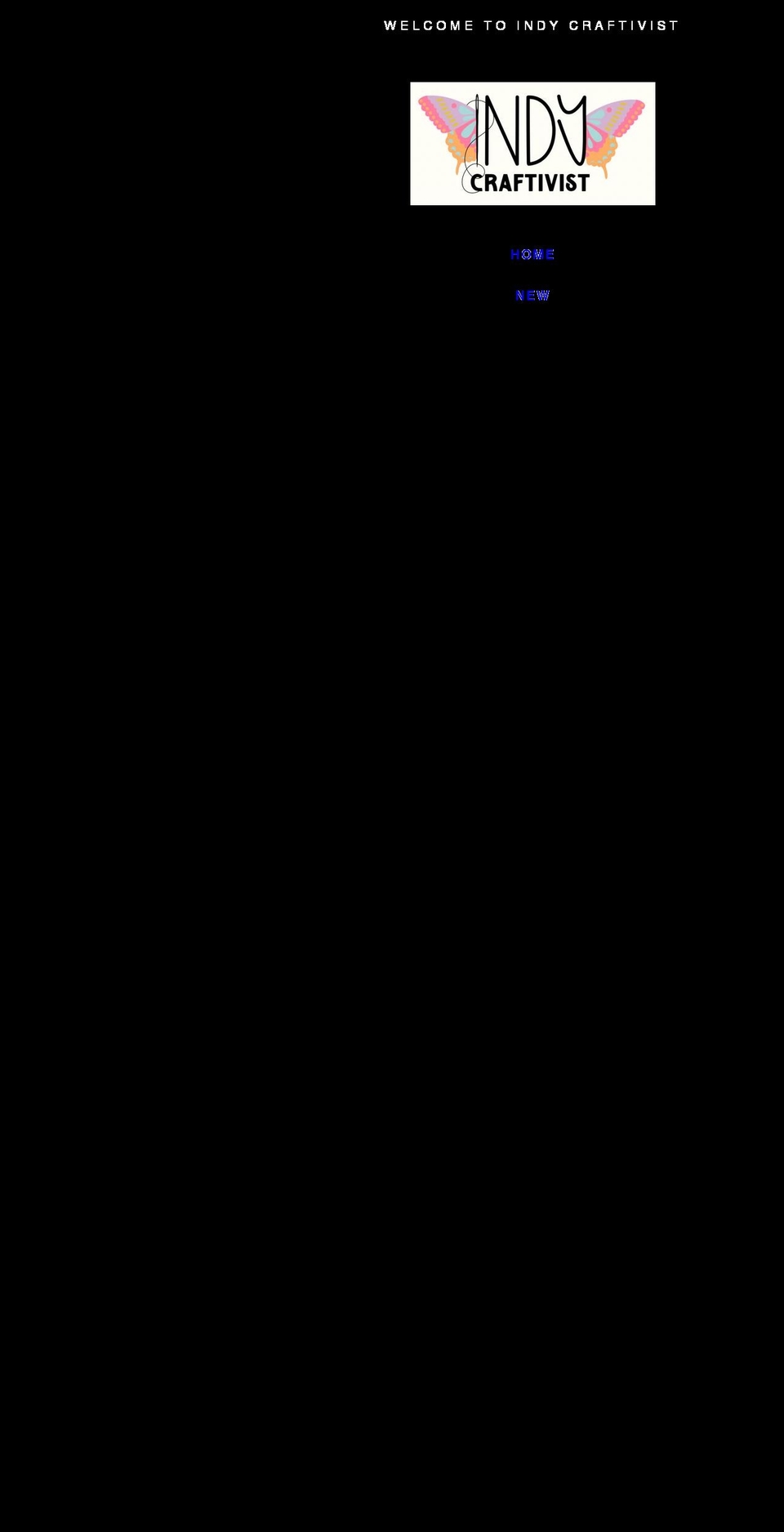 indycraftivist.com shopify website screenshot