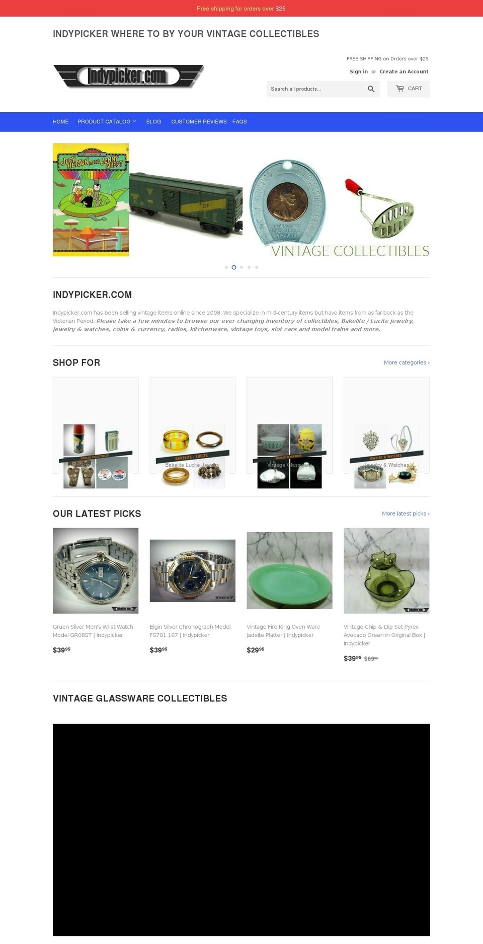 indypicker.com — Shopify storefront screenshot