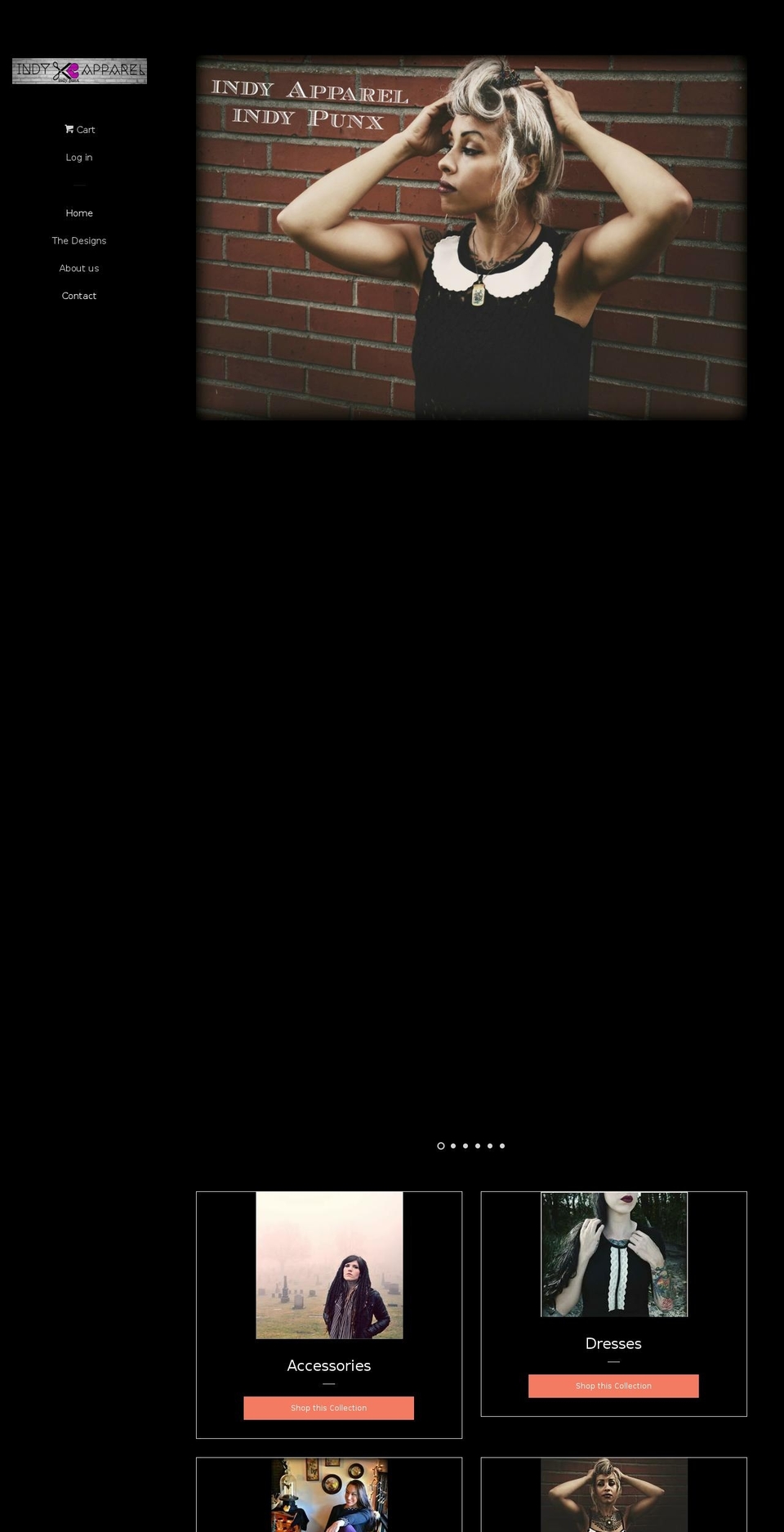 indypunx.com shopify website screenshot