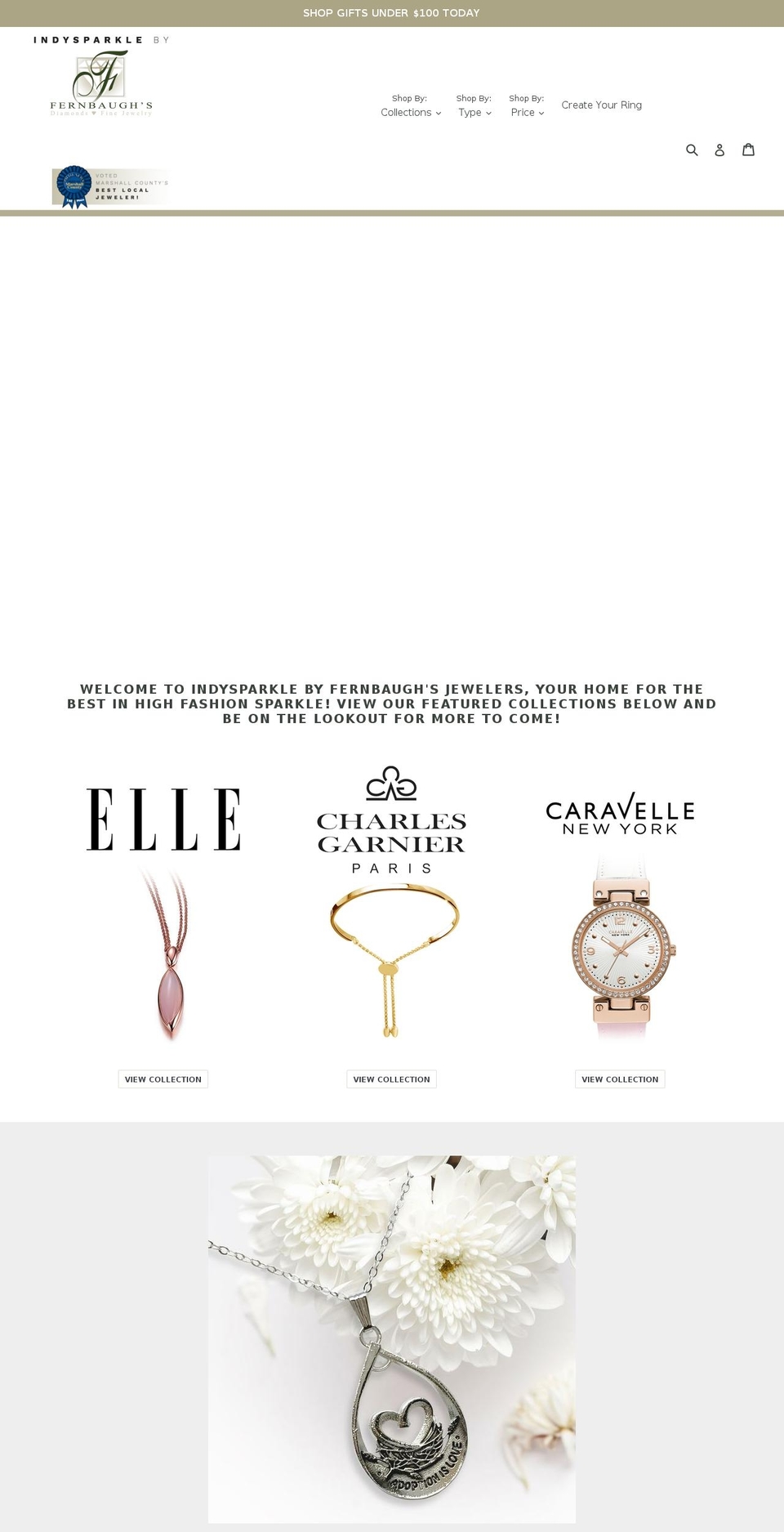 indysparkle.com — Shopify storefront screenshot