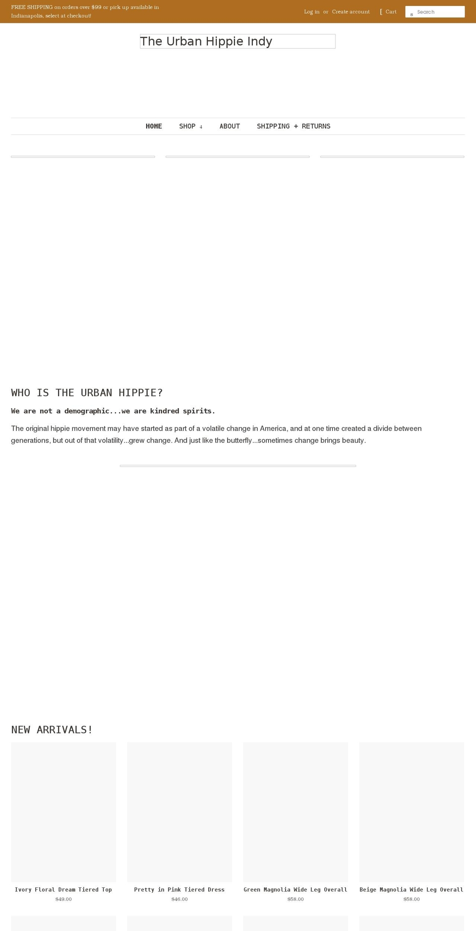 indyuh.com shopify website screenshot