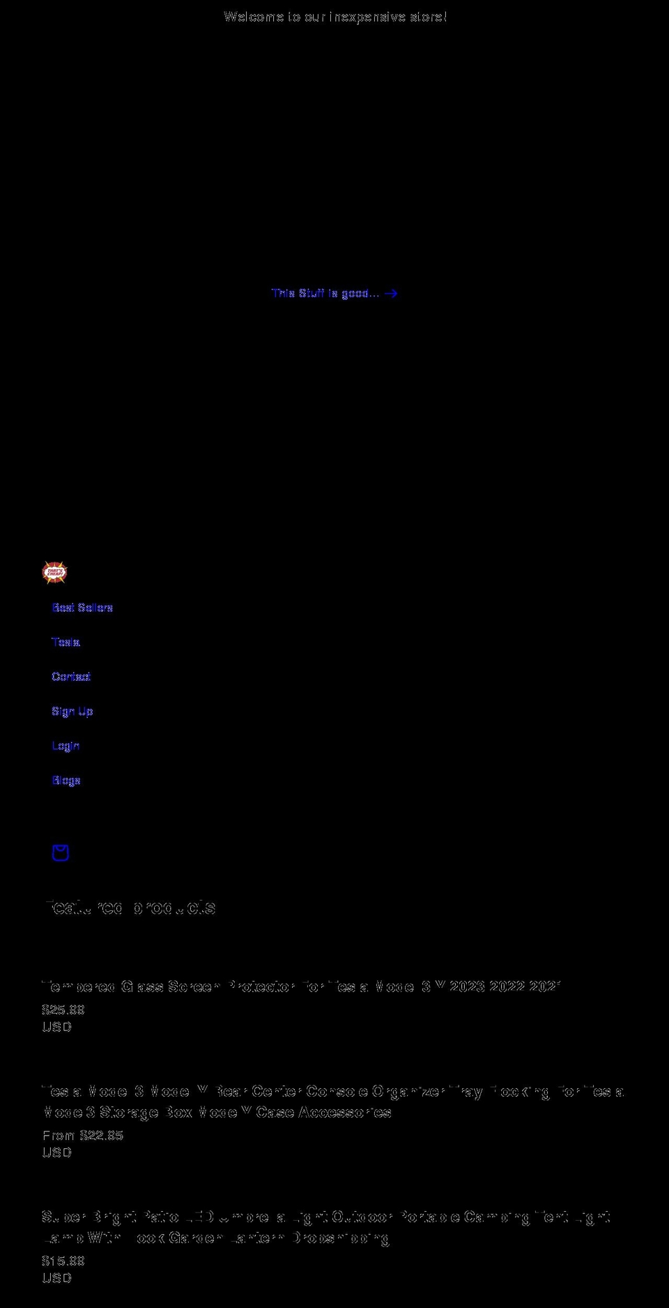 ineedcheapstuff.com shopify website screenshot
