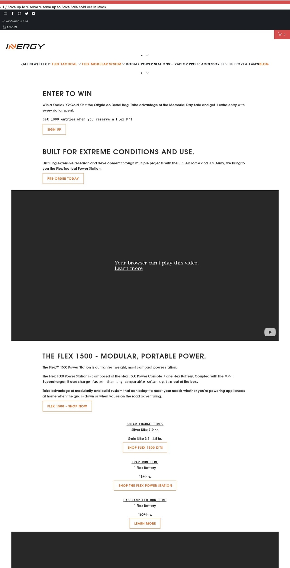 inergytek.com shopify website screenshot