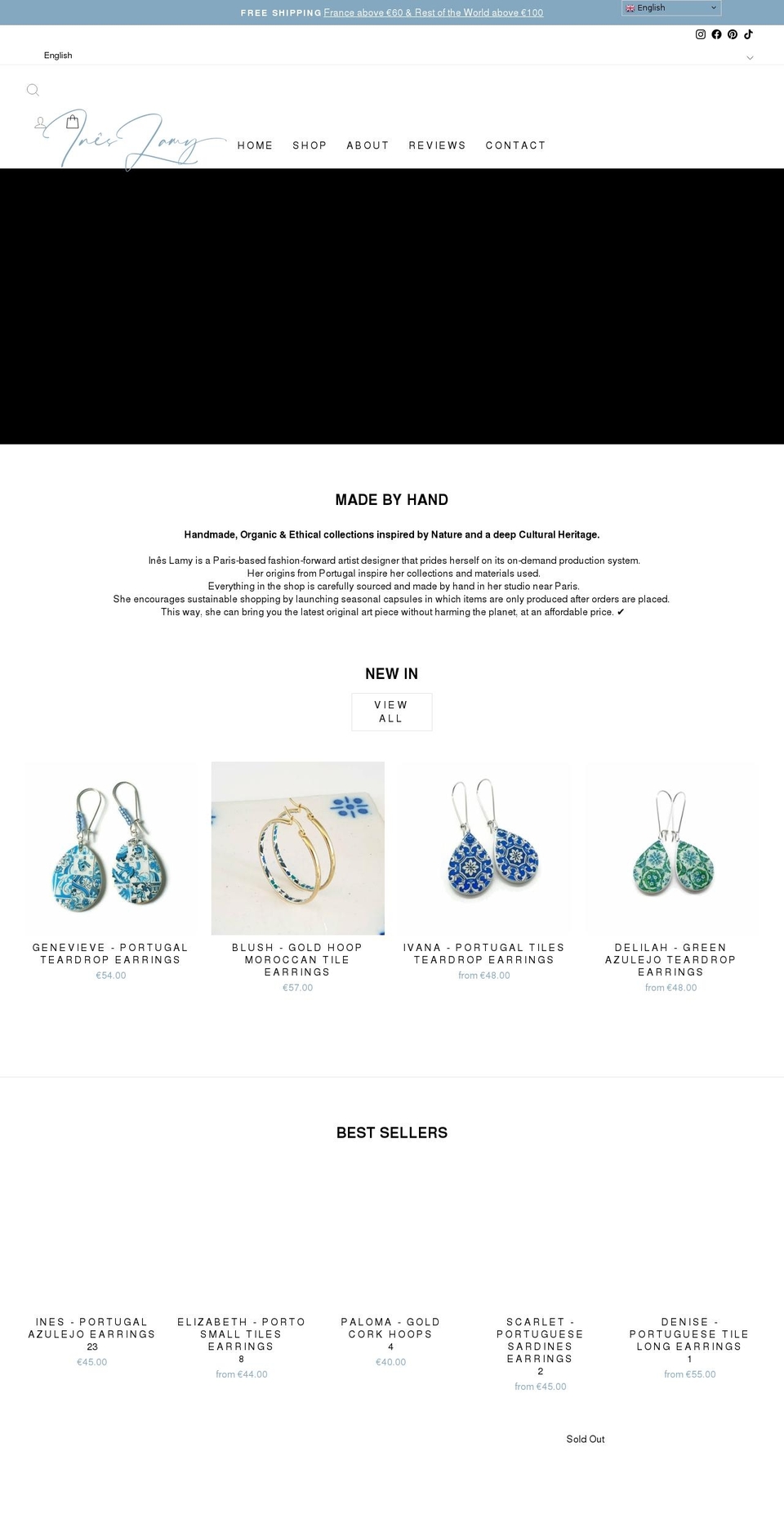 ineslamy.com shopify website screenshot