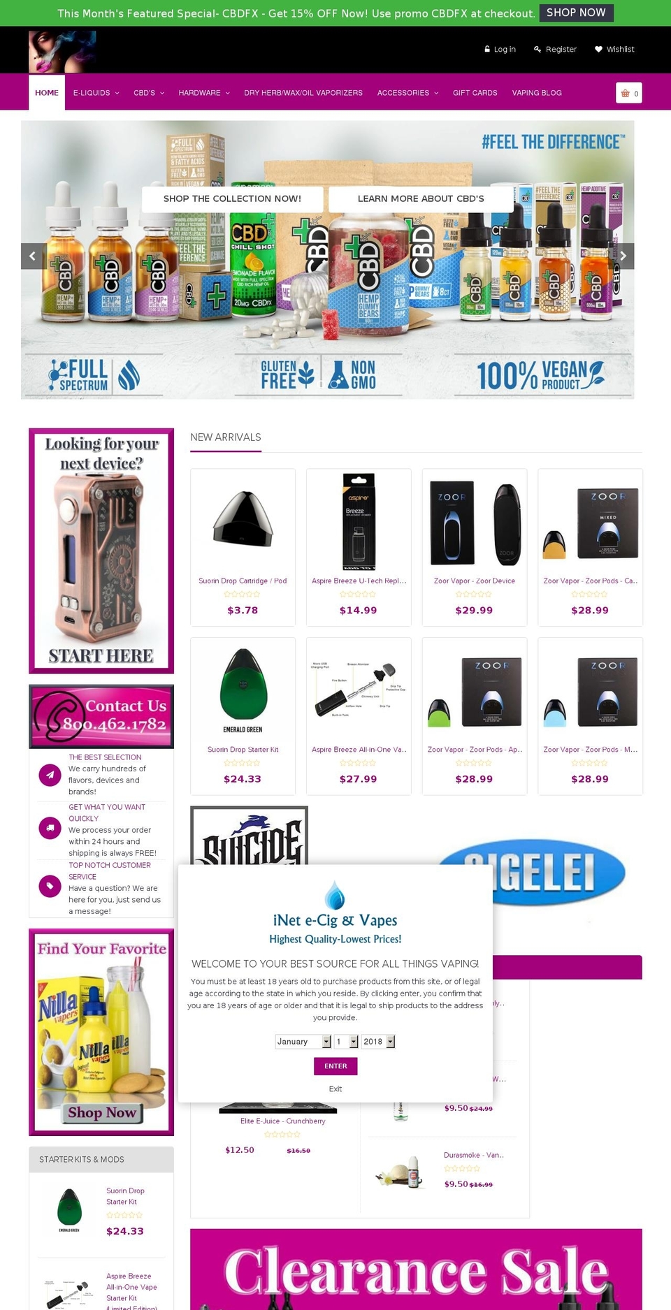 everything28-ultimate-r105 Shopify theme site example inetecigs.com