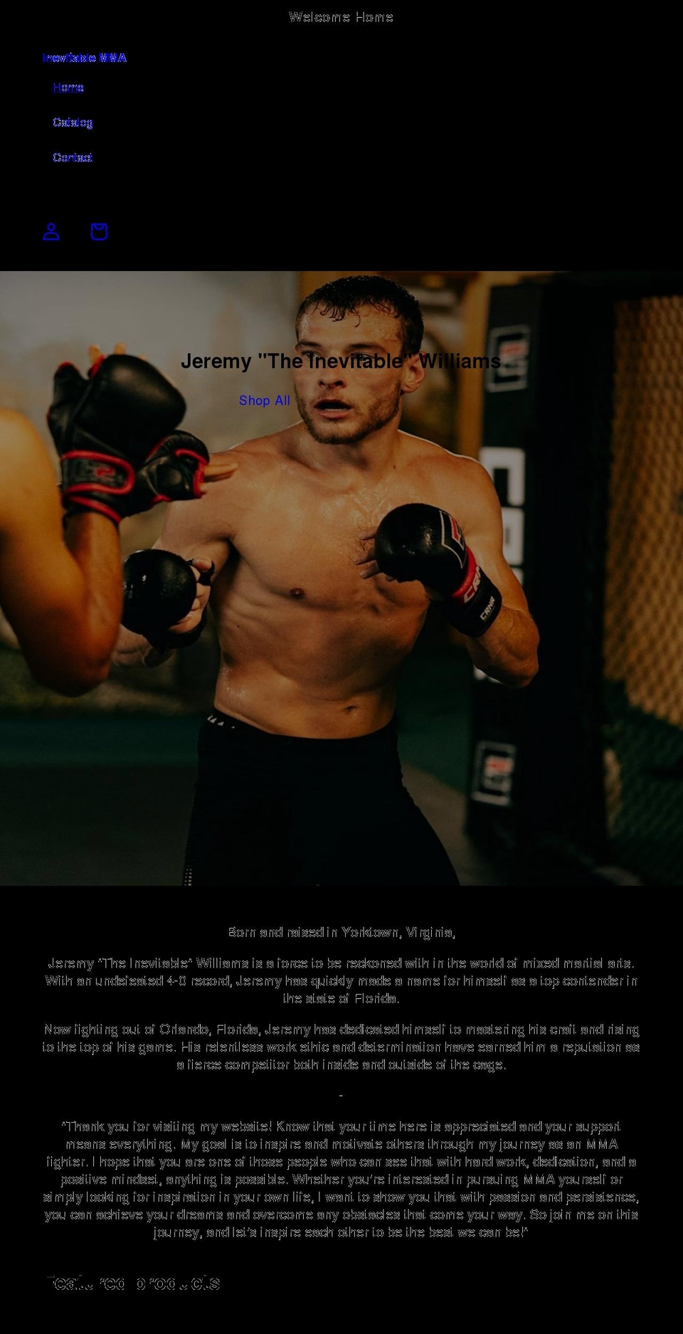 inevitablyfit.com shopify website screenshot