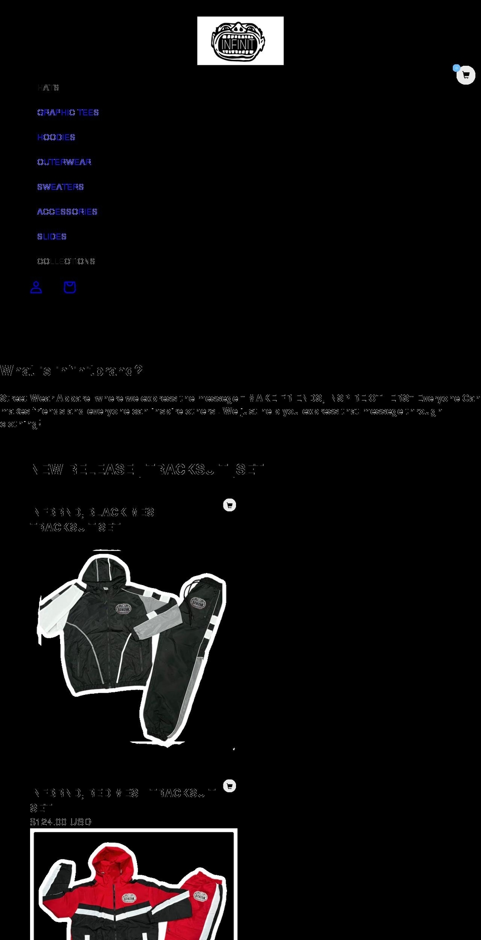 infbrnd.com shopify website screenshot