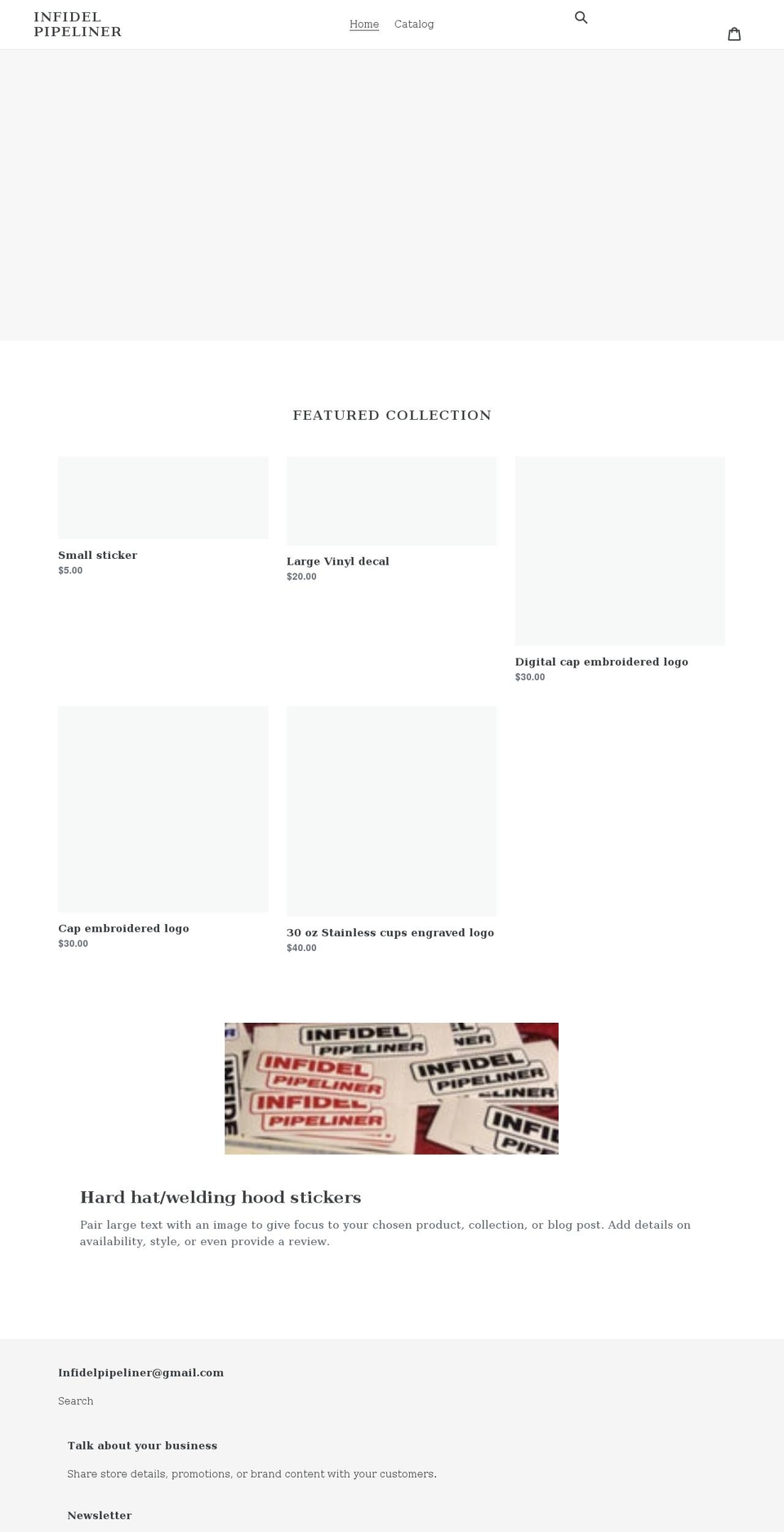 infidelpipeliner.com shopify website screenshot