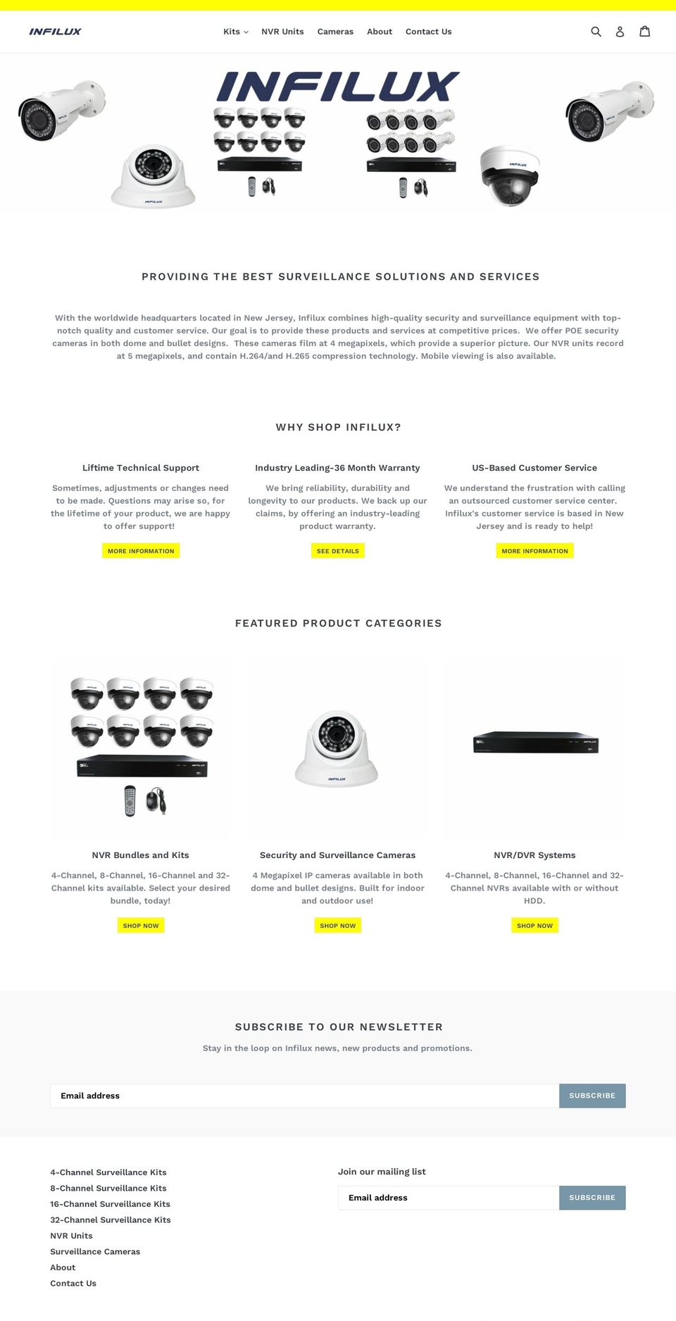 infilux.myshopify.com shopify website screenshot