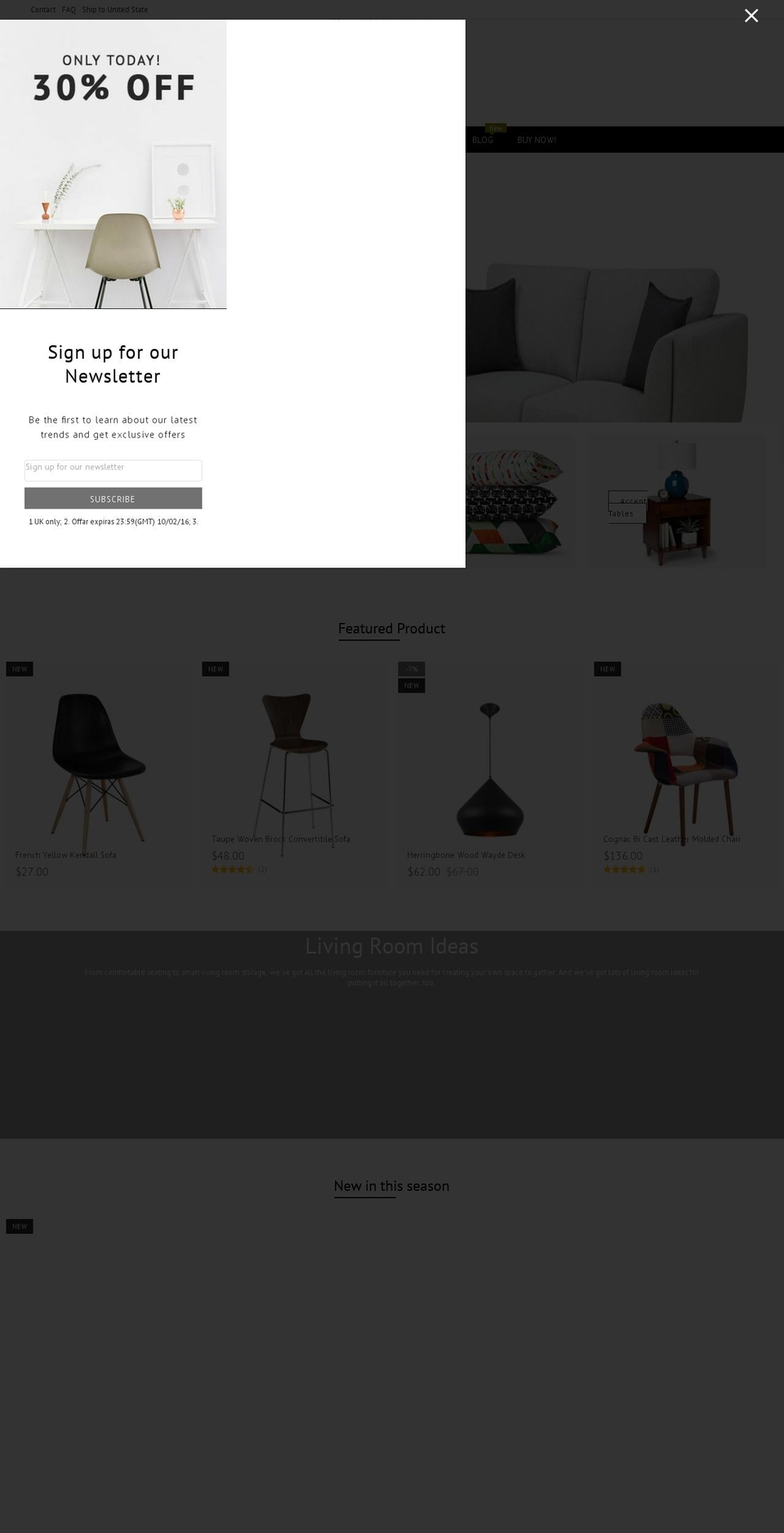 infinit-furniture.myshopify.com shopify website screenshot