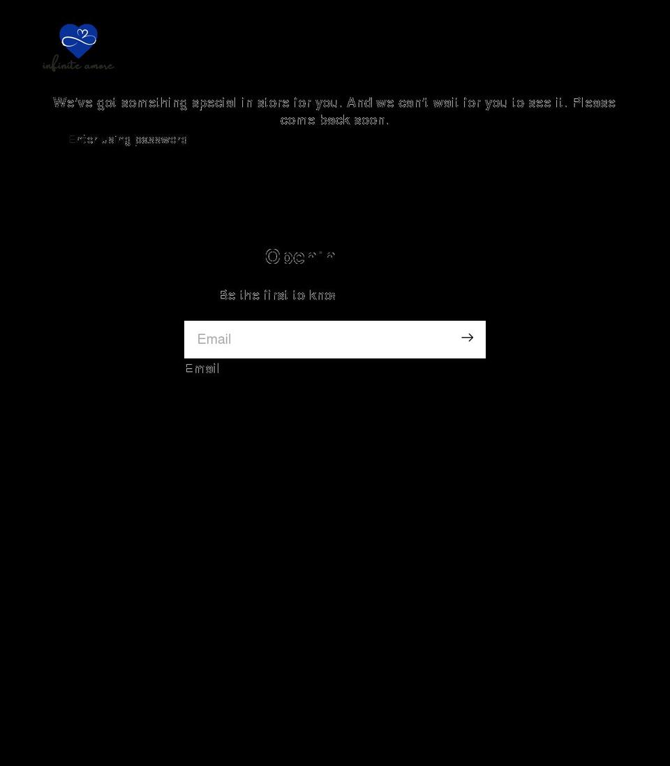 infiniteamore.com shopify website screenshot