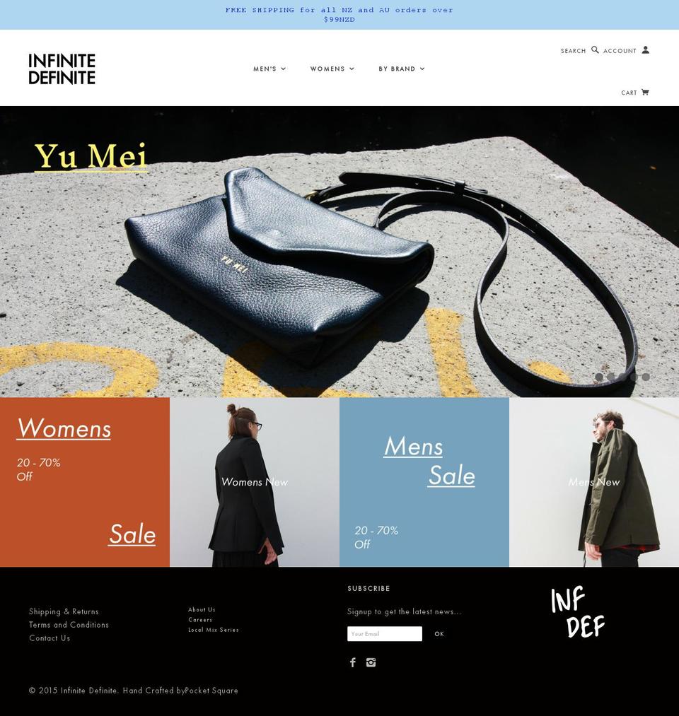 Superstore-v.. Shopify theme site example infinitedefinite.com