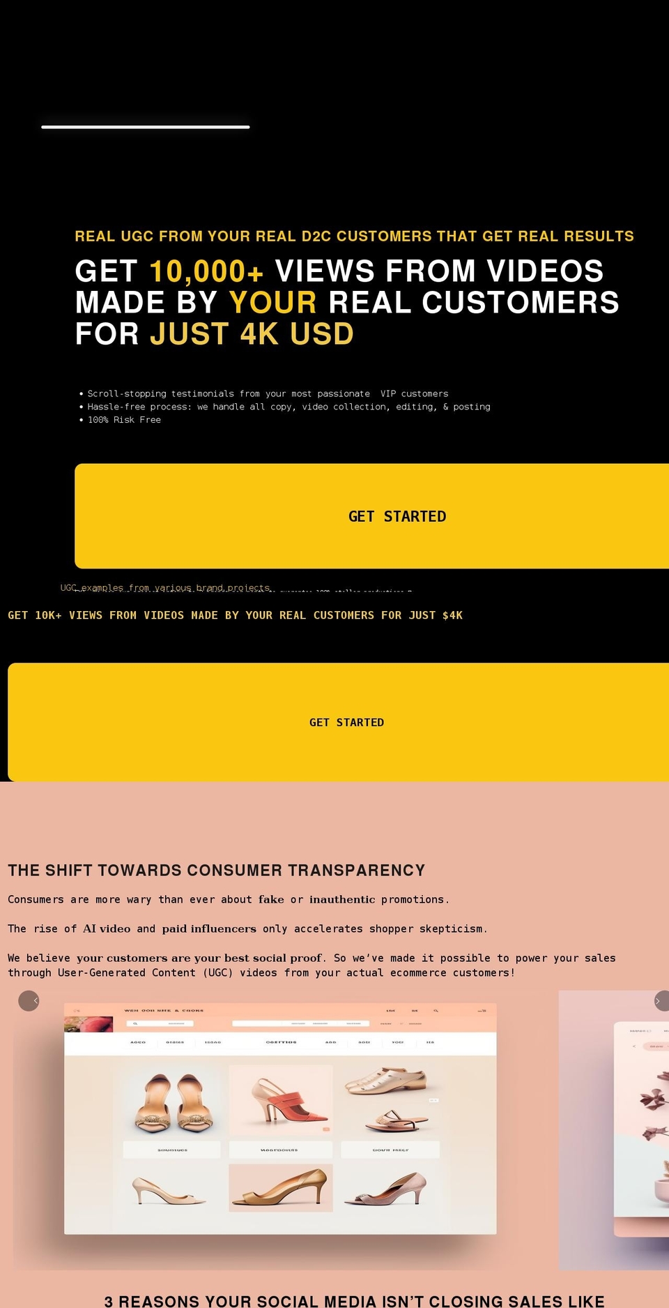 infiniteshowrooms.com shopify website screenshot
