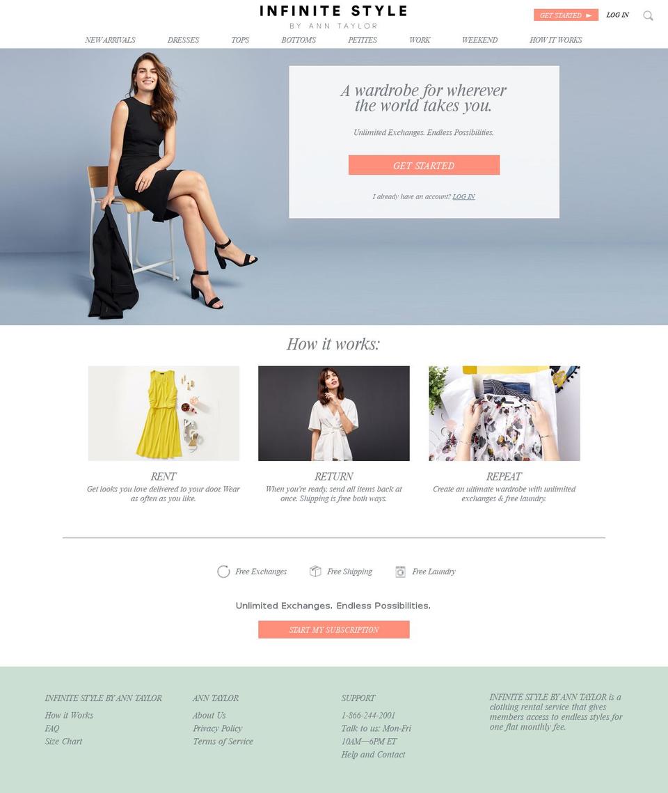 infinitestylebyanntaylor.com — Shopify storefront screenshot