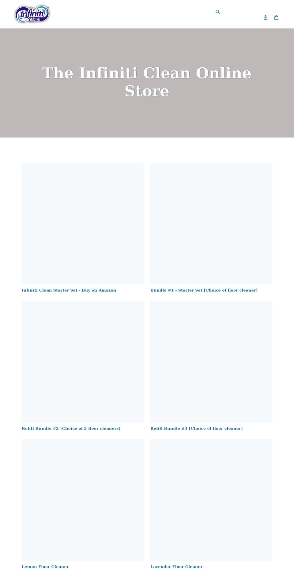 infiniticlean.myshopify.com shopify website screenshot