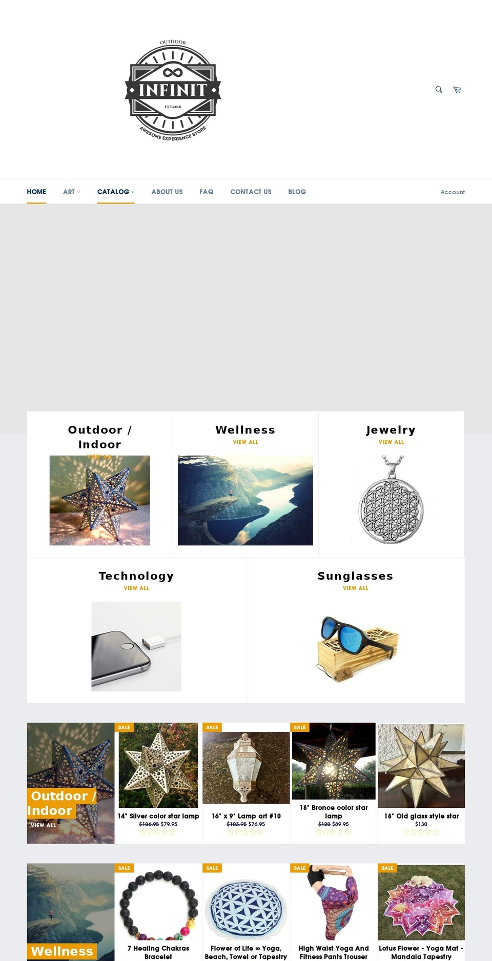 infinitoutdoor.com — Shopify storefront screenshot