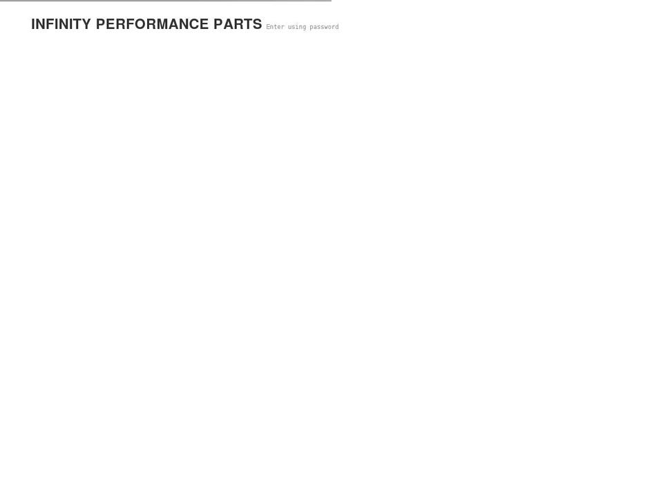 infinity-performance.com shopify website screenshot