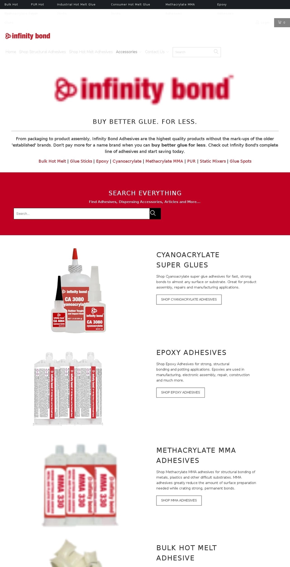infinitybond.com — Shopify storefront screenshot