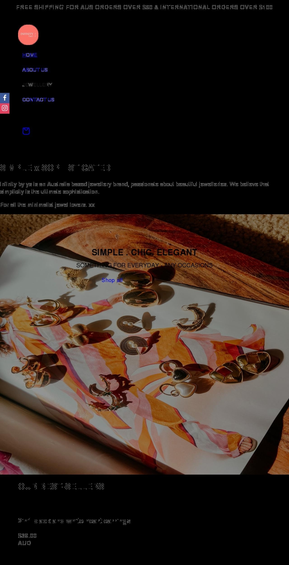 infinitybyys.com shopify website screenshot