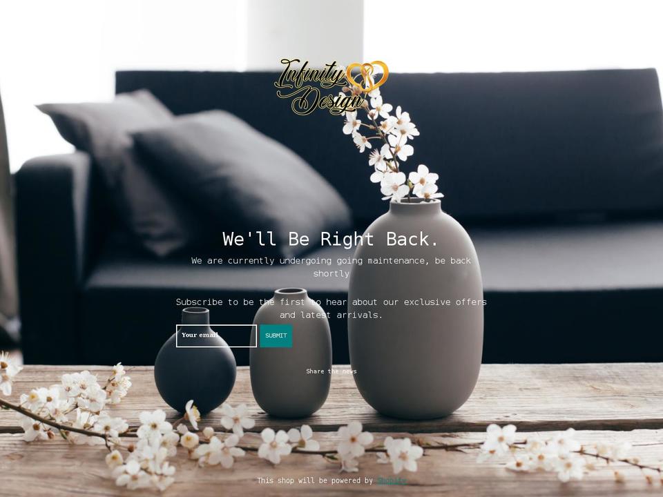 July Gallery Shopify theme site example infinitydesignliving.com