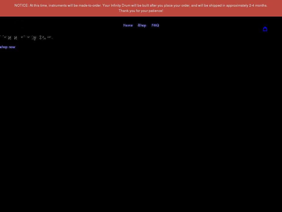 infinitydrum.com shopify website screenshot