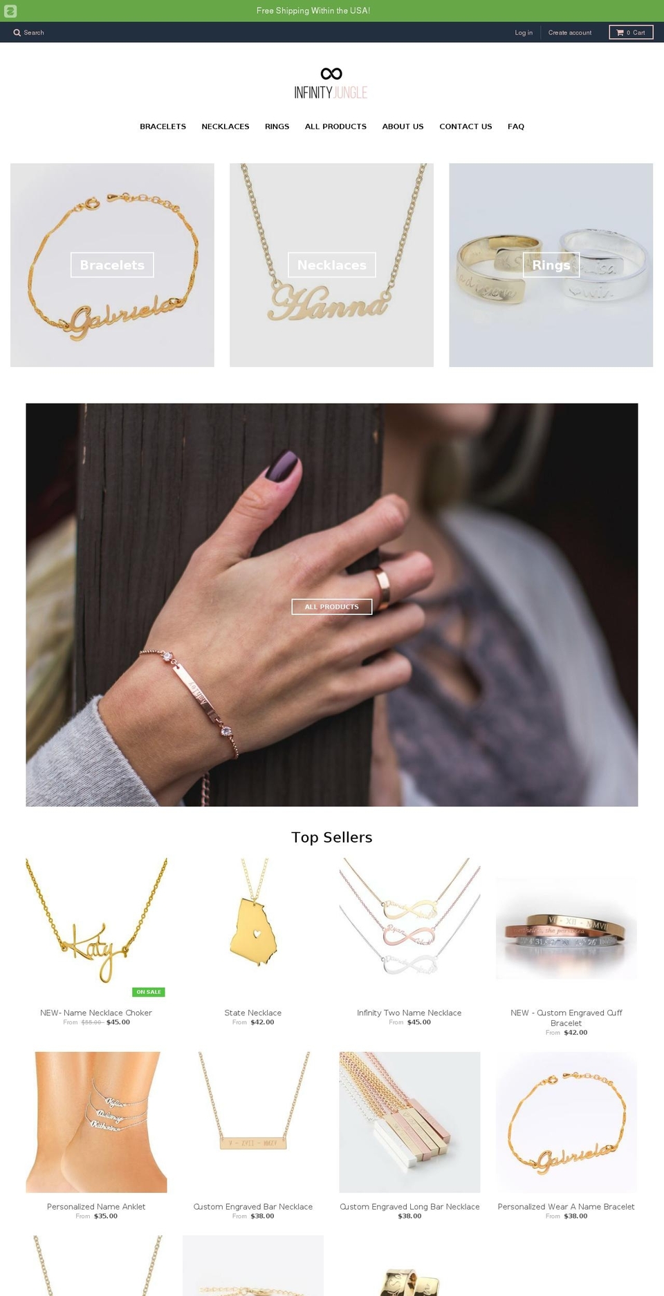infinityjungle.com shopify website screenshot