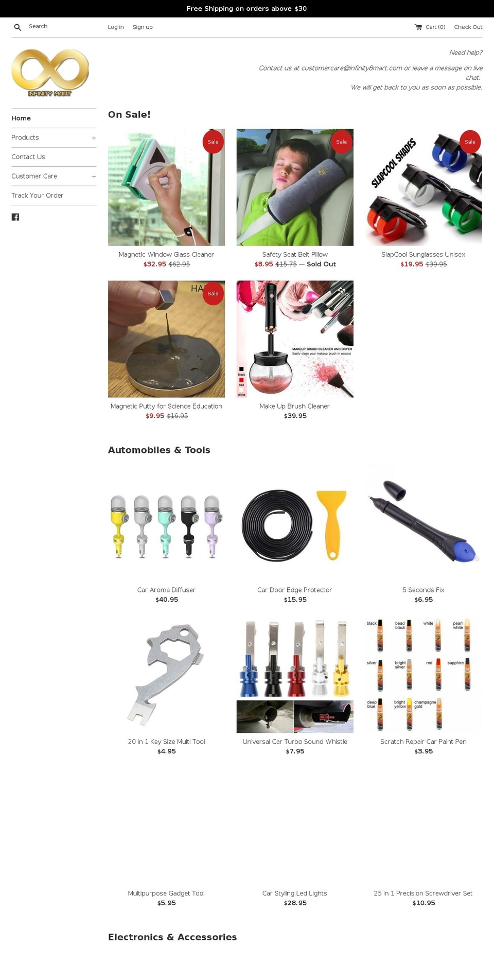 infinitymart88.myshopify.com shopify website screenshot