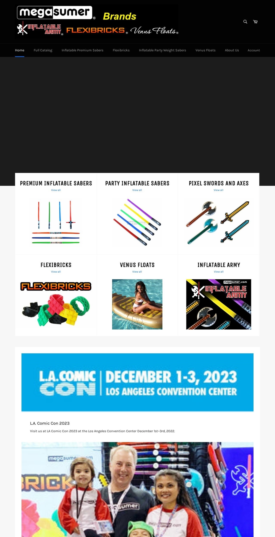 inflatablearmy.com — Shopify storefront screenshot