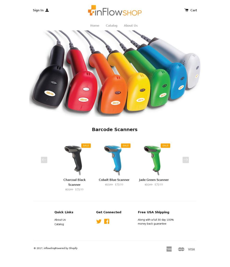 inflowshop.com shopify website screenshot