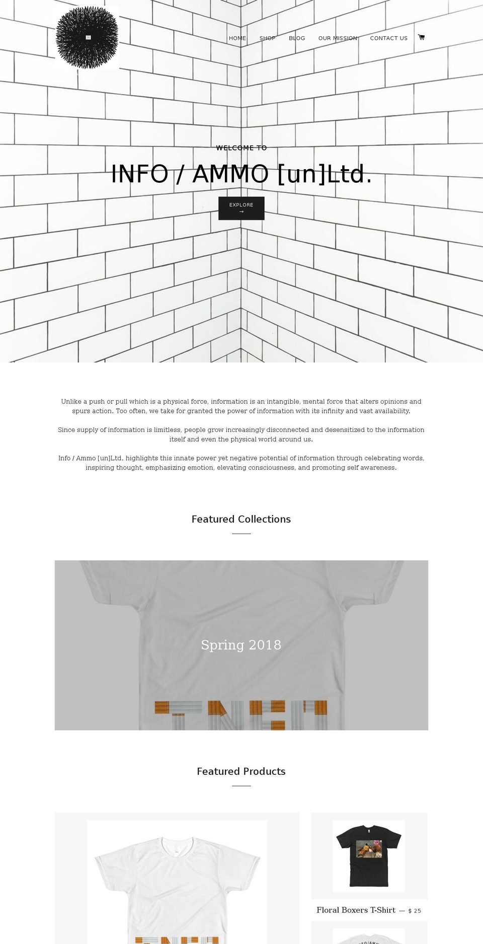 info-ammo.com — Shopify storefront screenshot