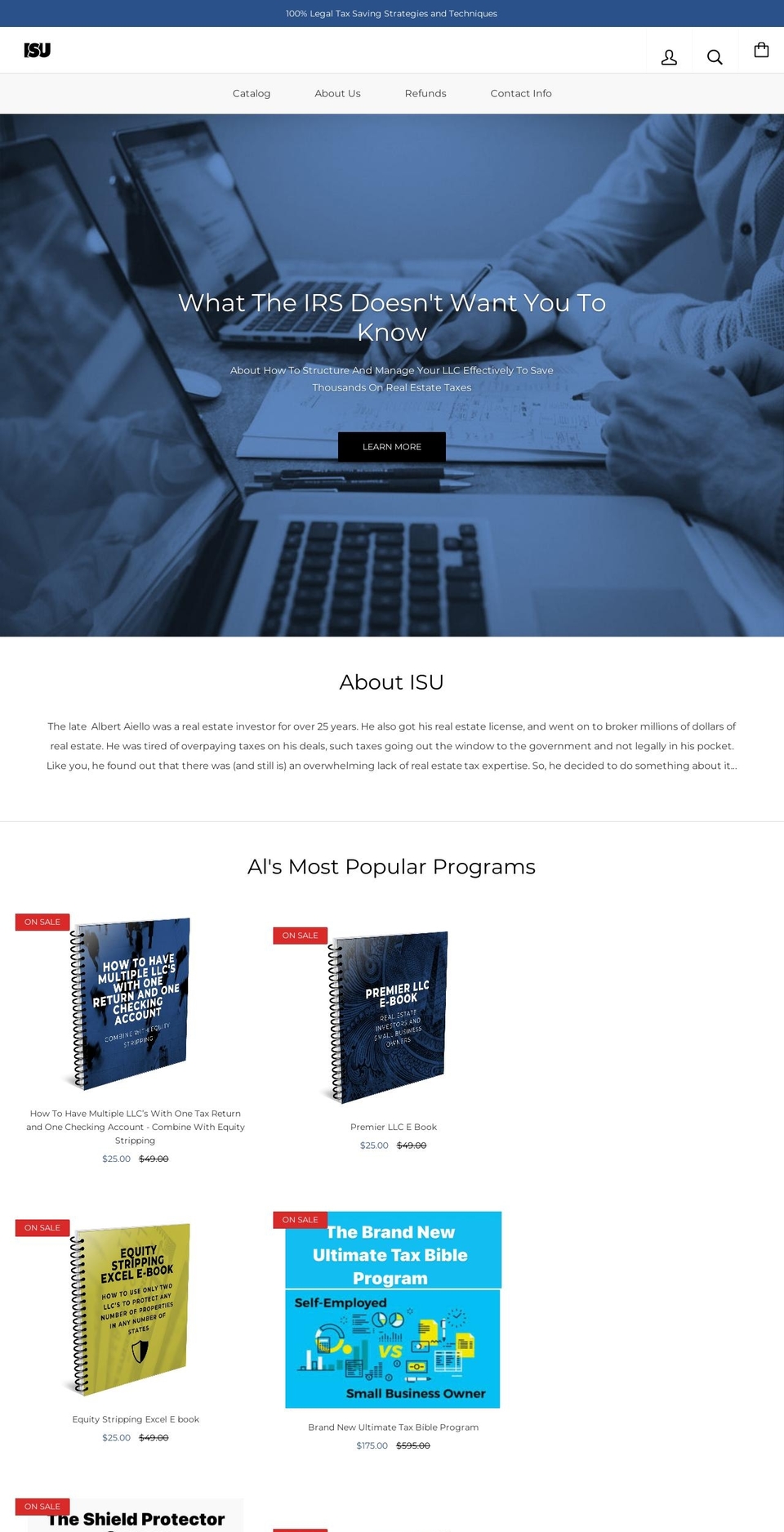 information-services-unlimited.myshopify.com shopify website screenshot