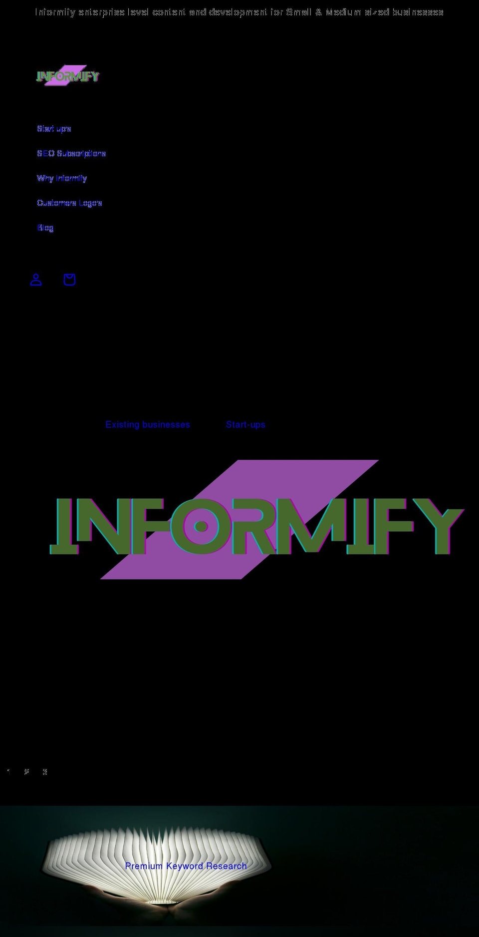 informify.io shopify website screenshot