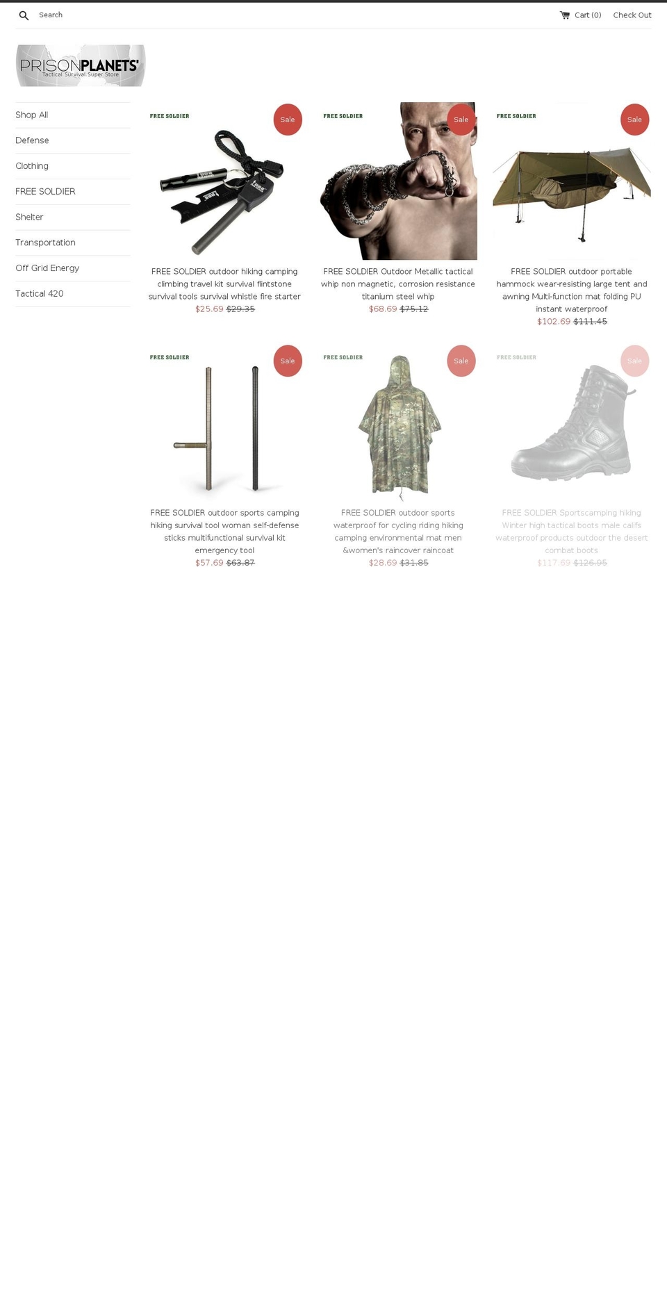 infowarns.com shopify website screenshot