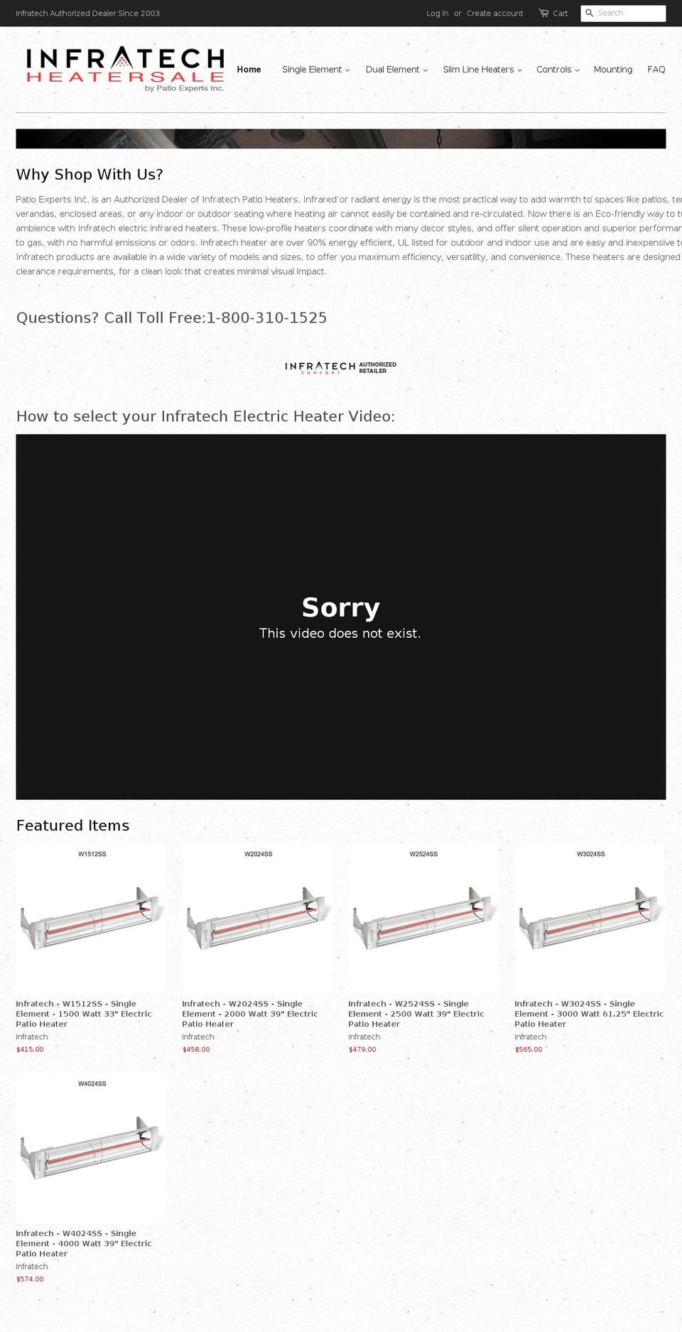 infratechsale.com — Shopify storefront screenshot