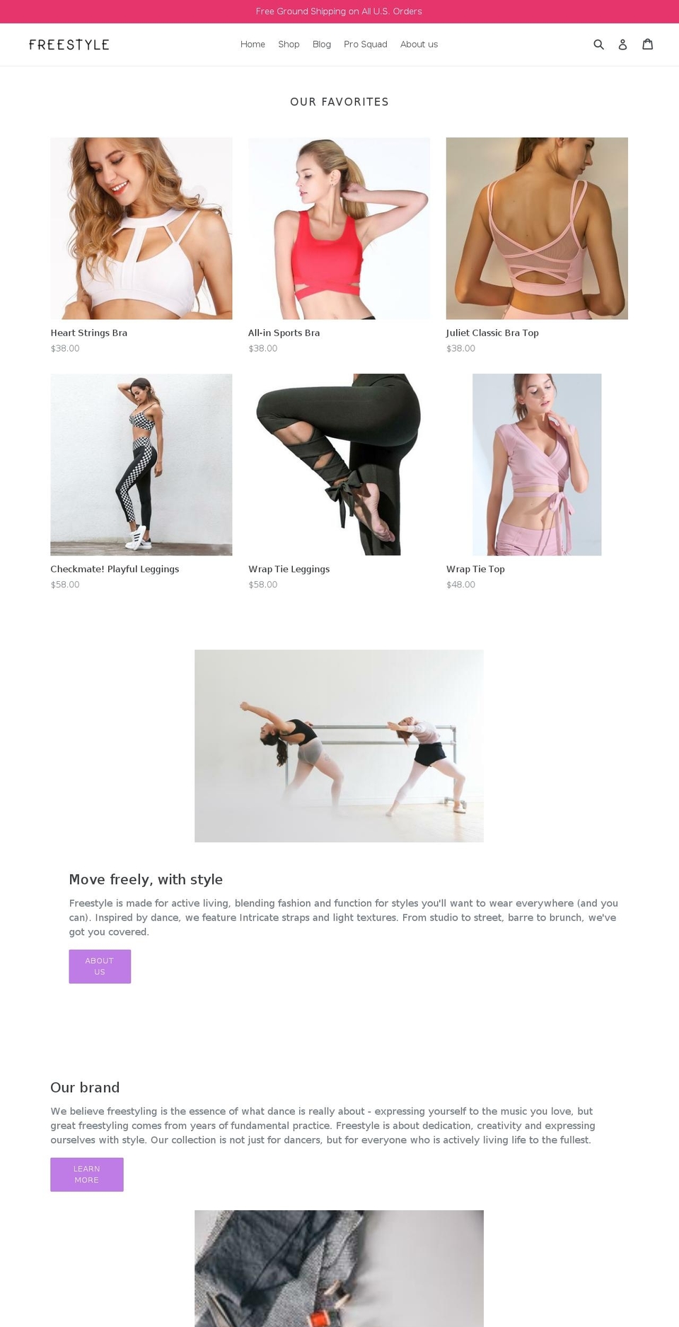 infreestyle.com — Shopify storefront screenshot