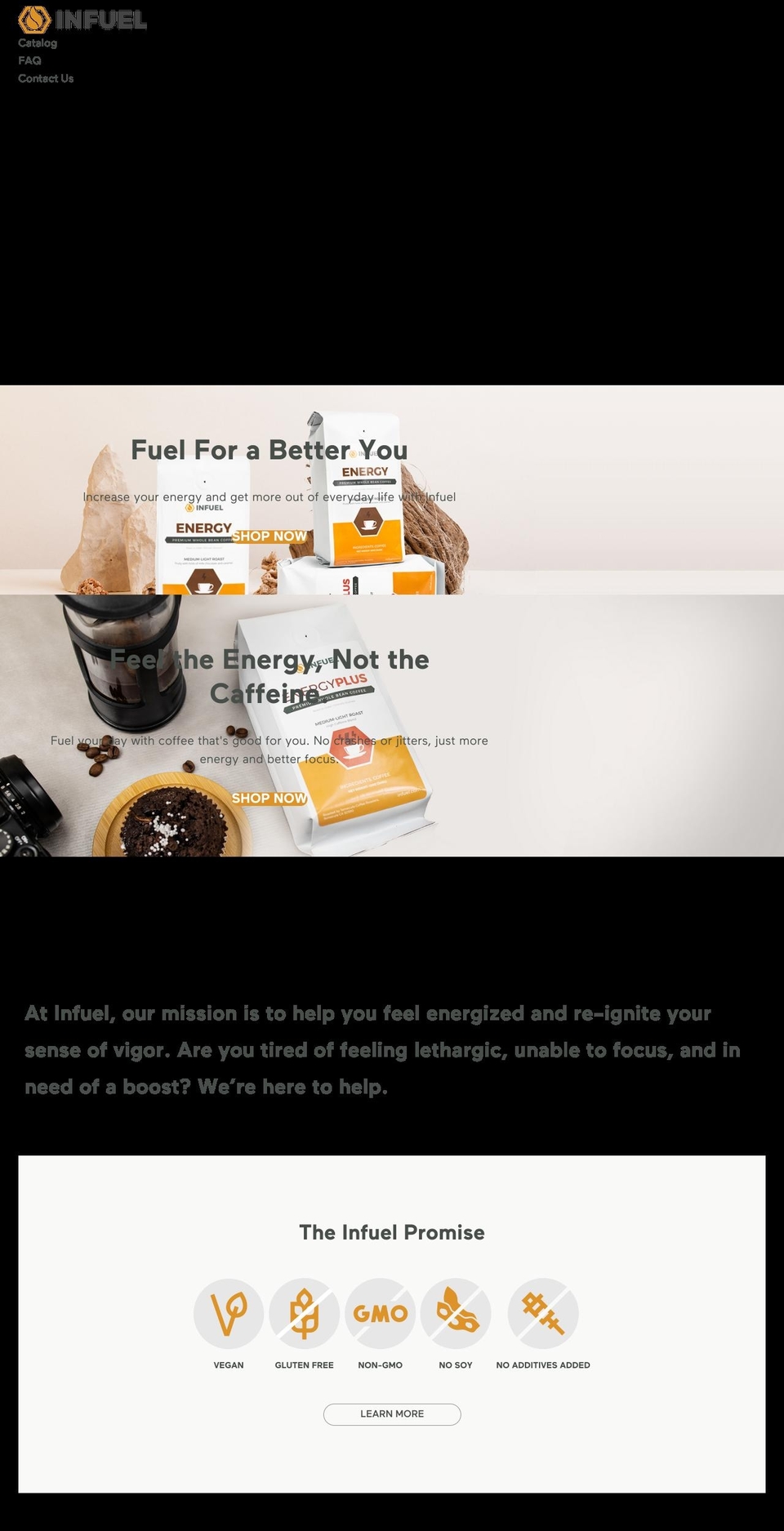 Made With ❤ By Webinopoly Shopify theme site example infuel.com