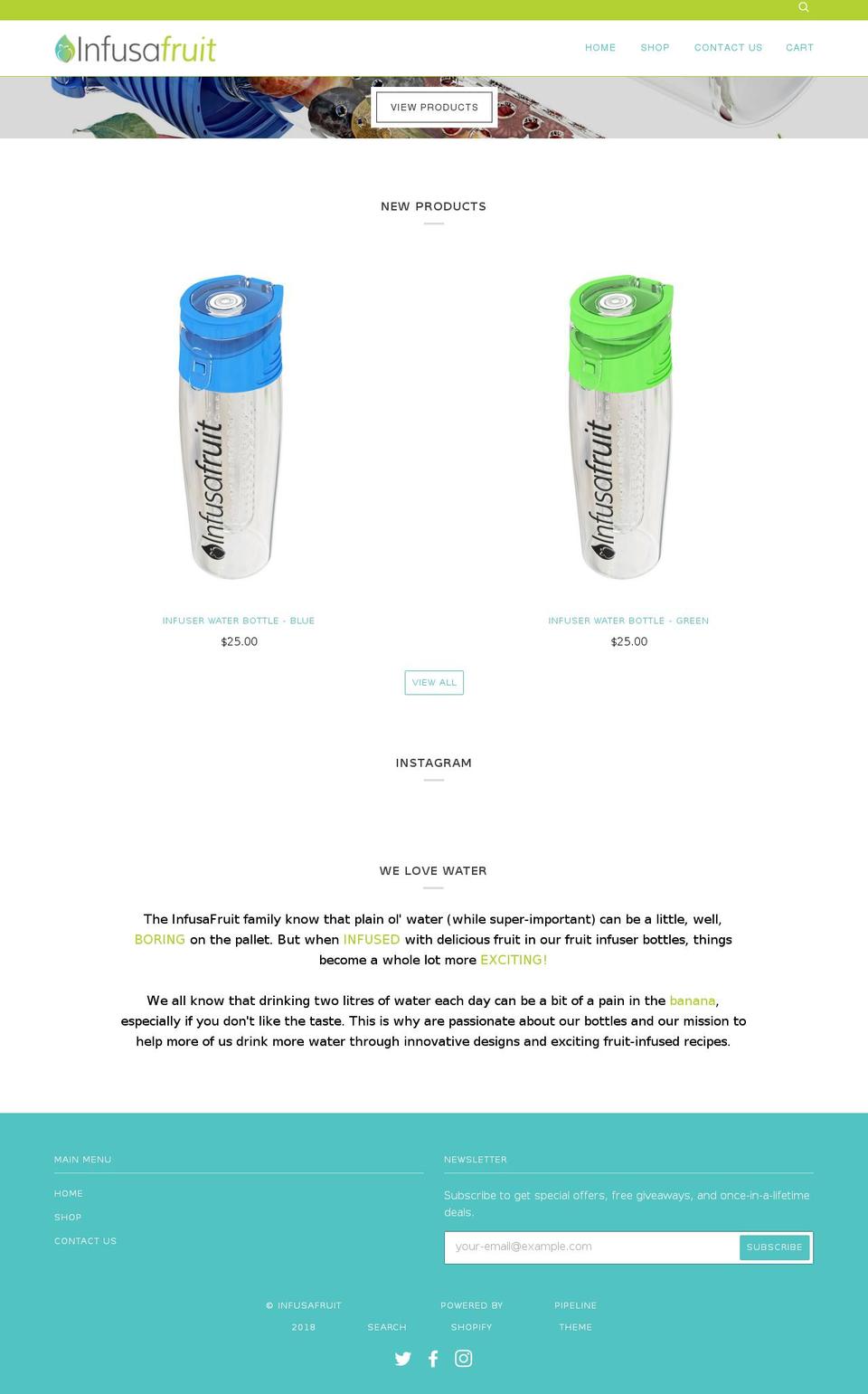 infusafruit.com — Shopify storefront screenshot