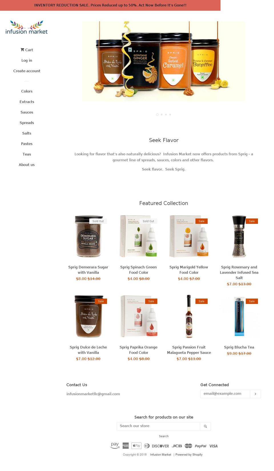 infusion-market.myshopify.com shopify website screenshot