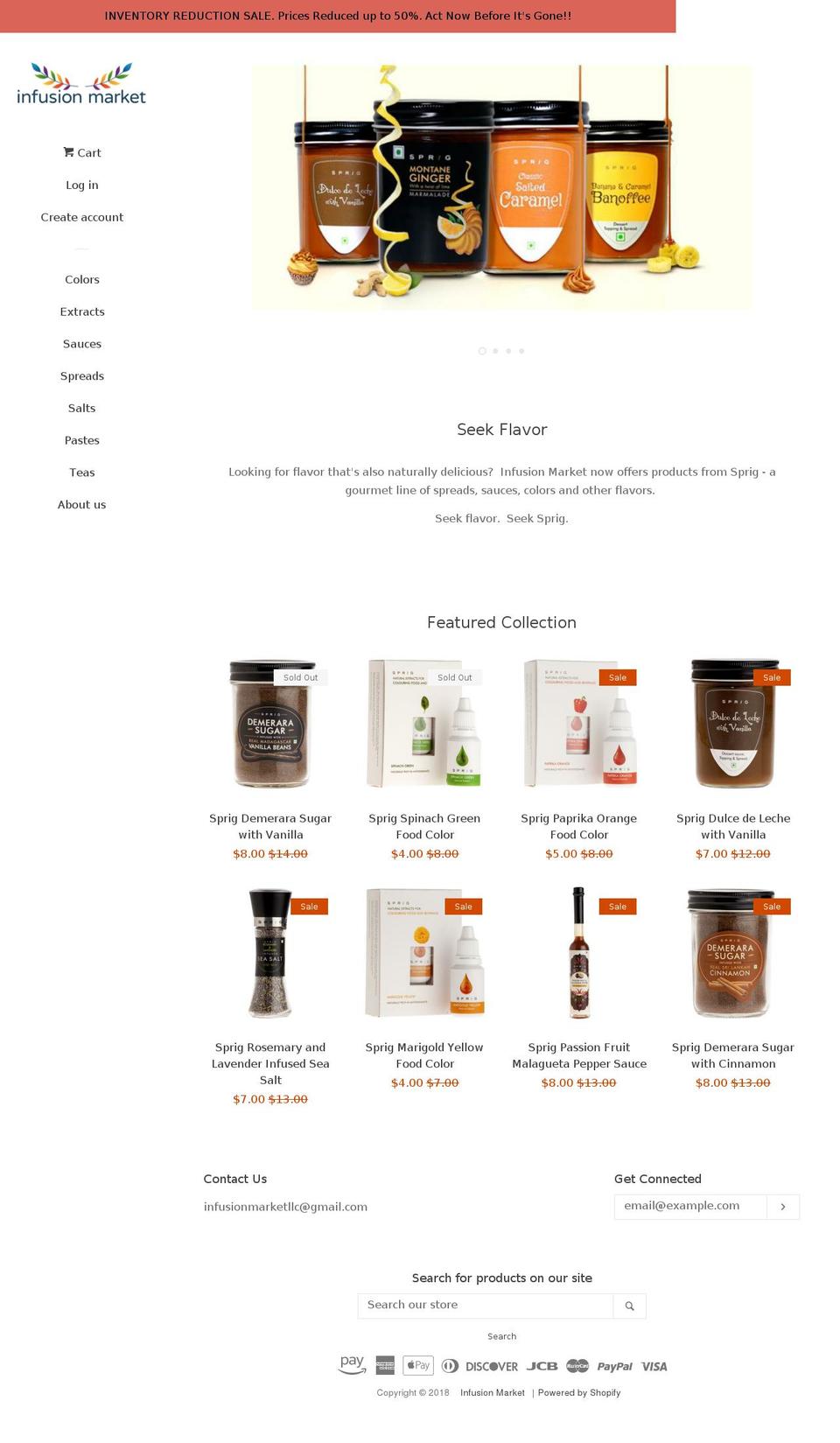 infusionmarket.com — Shopify storefront screenshot